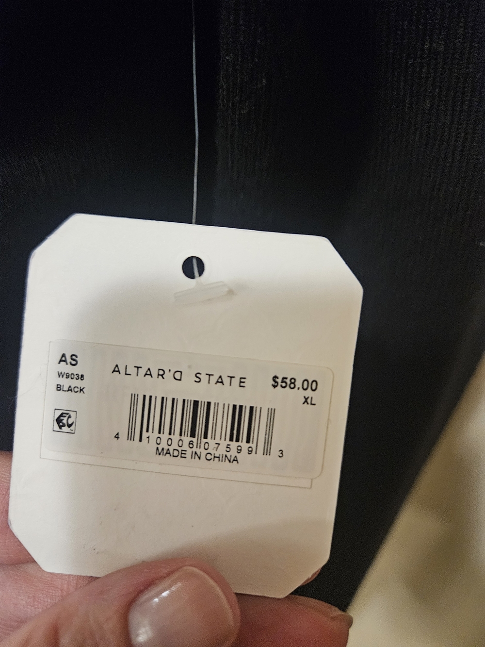 Altar'd State Black Crewneck Sweater - Picture 3 of 5